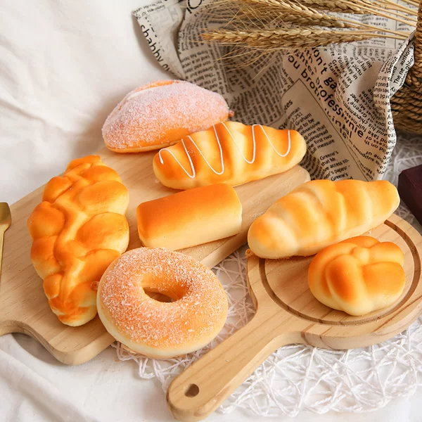 squishy slow rebound toy simulation bread food decompression artifact vent pinch music Yiwu manufacturers wholesale