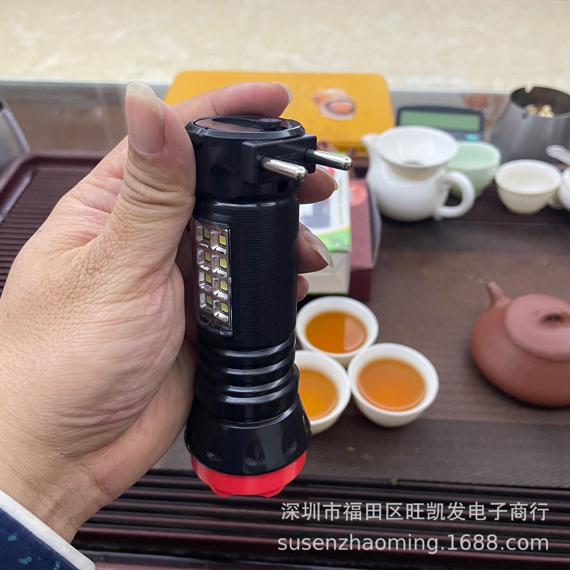 LED手电筒 宝莲灯+侧灯