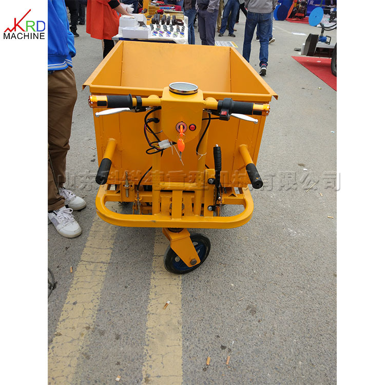 电动手推式搬运工具车 小型手掀自卸翻斗 养殖场动物粪便灰斗车