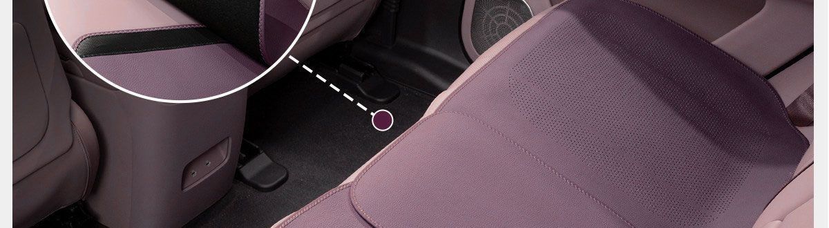 High-grade Nappa leather new single-piece women's seat cushion, purple seat pad, rear car seat cushion, suitable for all seasons