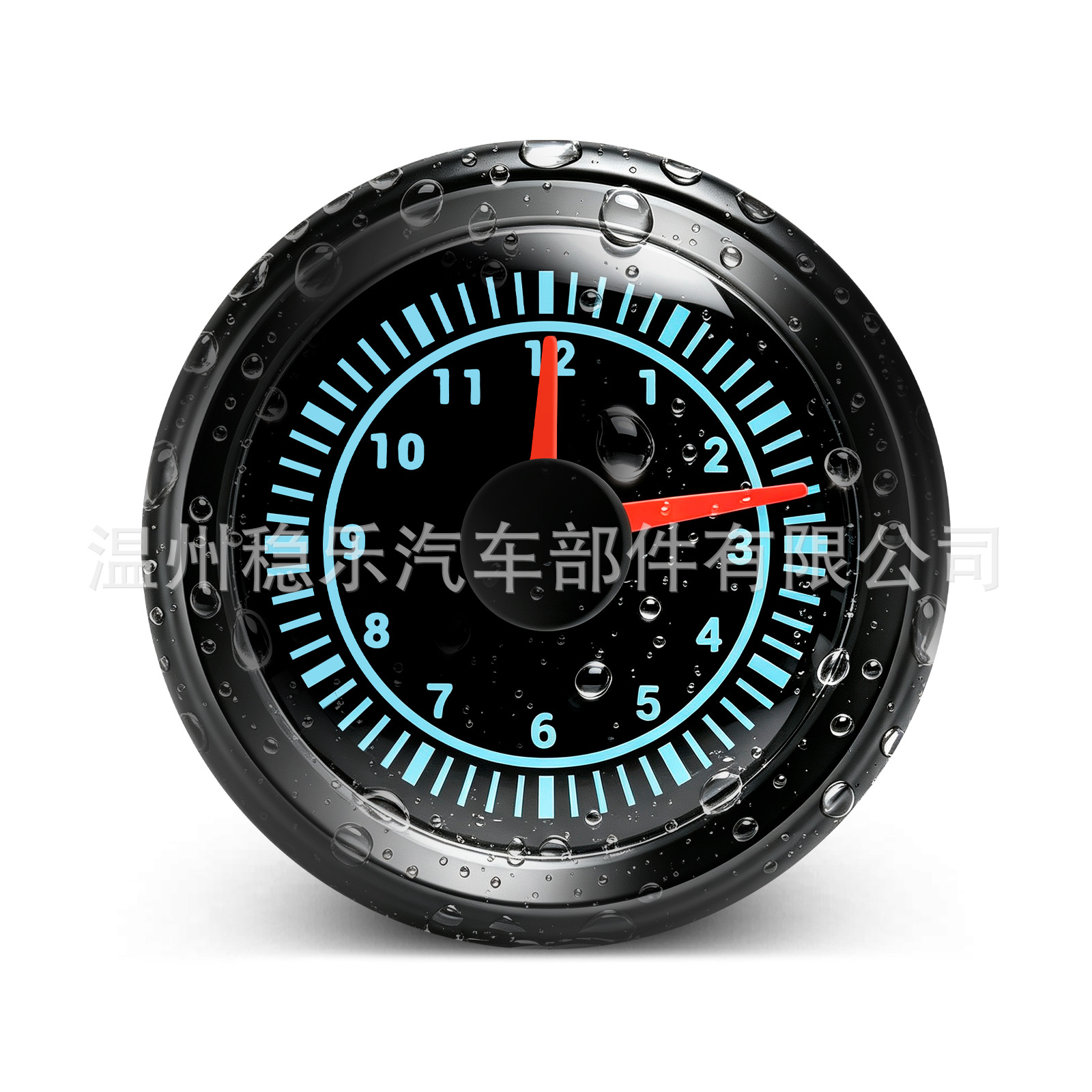 Universal Car and Marine Clock 52mm 2-1/ 16inch 12-hour 7-color LED Analog Universal
