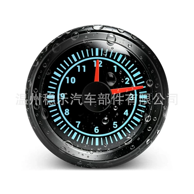 Universal Car and Marine Clock 52mm 2-1/ 16inch 12-hour 7-color LED Analog Universal