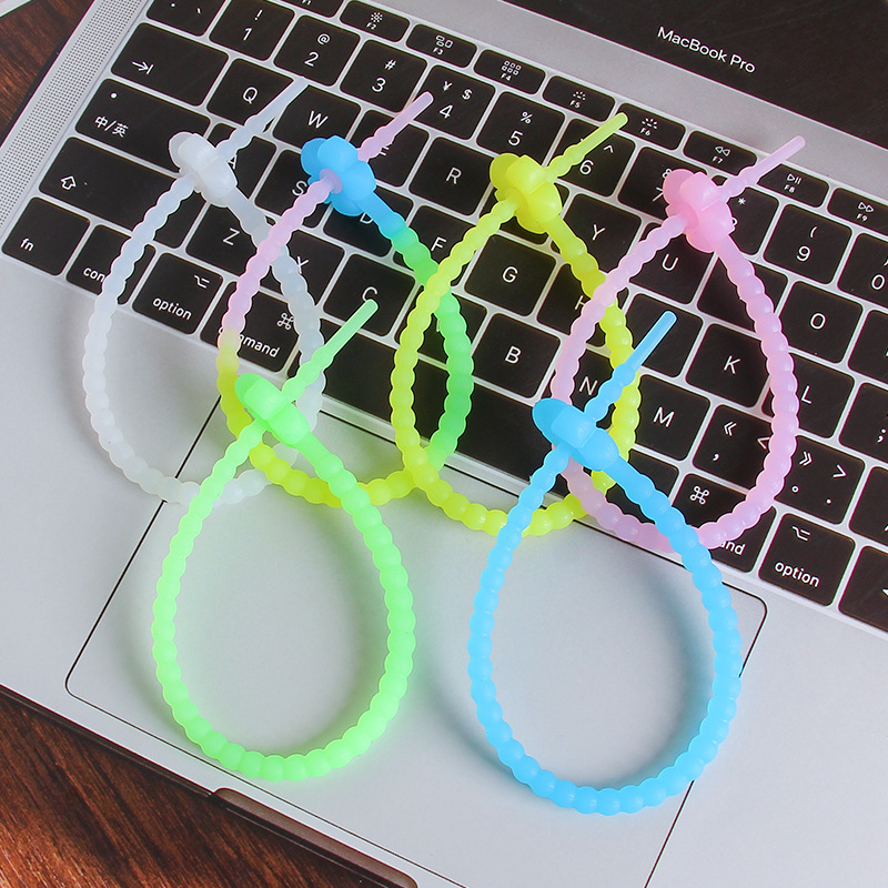 Candy Color Small Flower 25cm Silicone Rope DIY Jewelry Keychain Accessories Clothing Hanging Rope Data Cable Tape Candy Color Small Flower 25cm Silicone Rope DIY Jewelry Keychain Accessories Clothing Hanging Rope Data Cable Tape