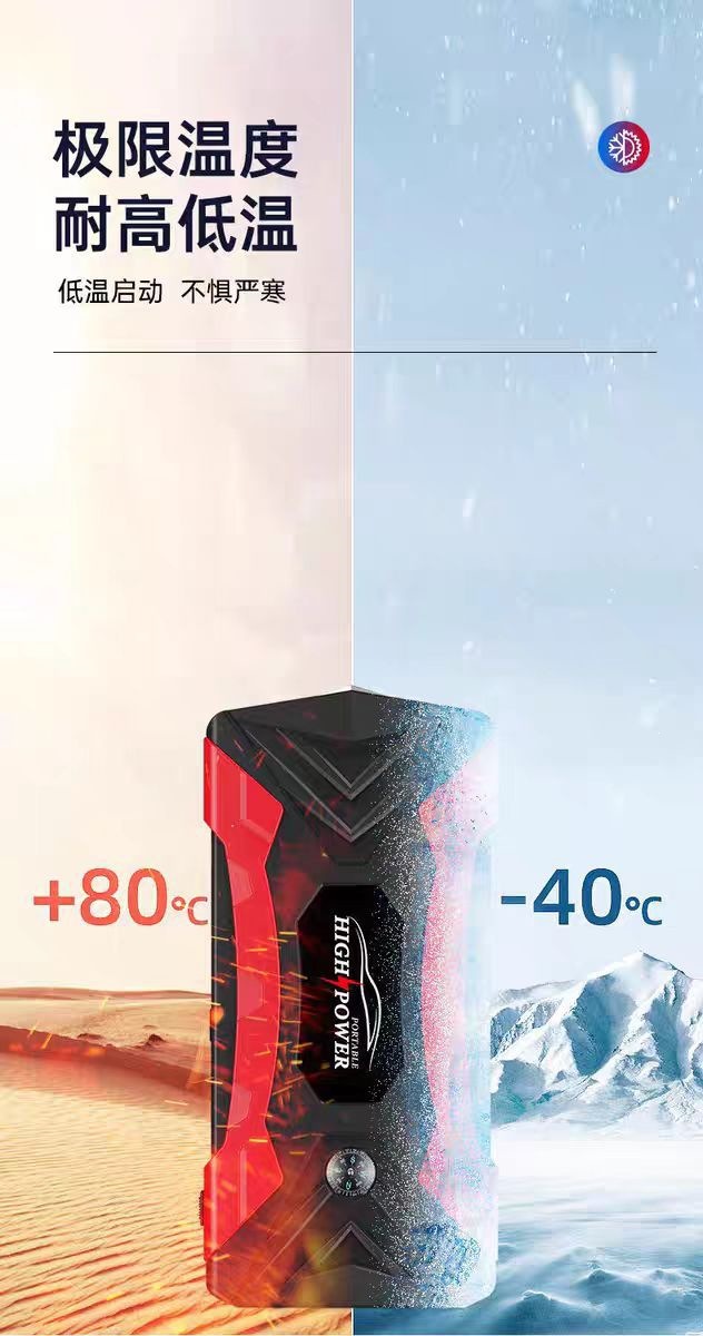 Qy33 Car Emergency Starting Power Supply, Large-Capacity 12V Car Charger, Battery Rescue Emergency Charger