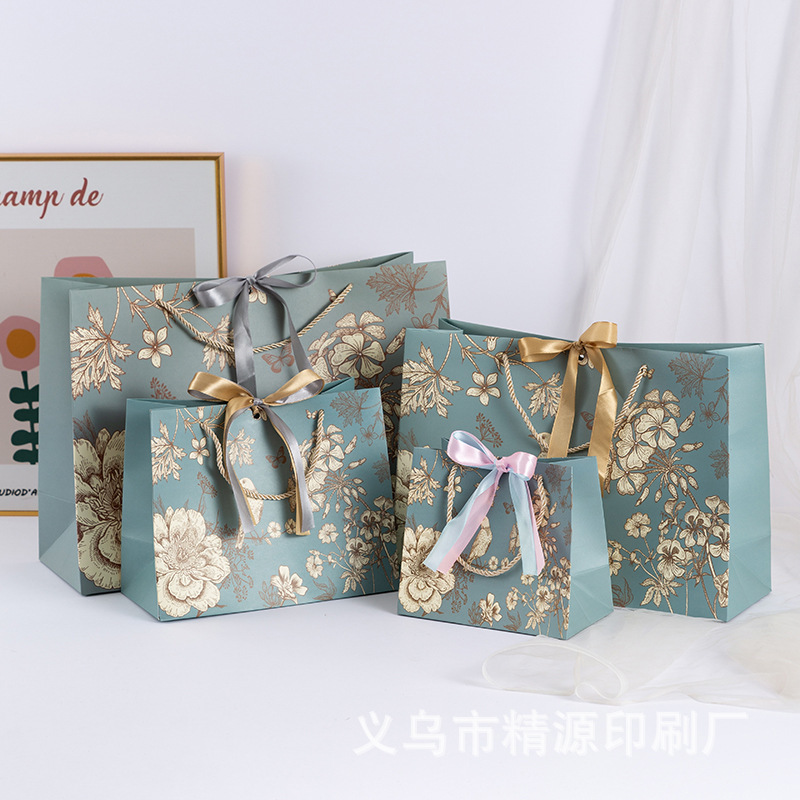 Mid-Autumn Festival Gift Bag ins Style Mori Style Clothing Packaging Handbag Accompanying Gift Paper Bag Girl's Outgoing Handbag