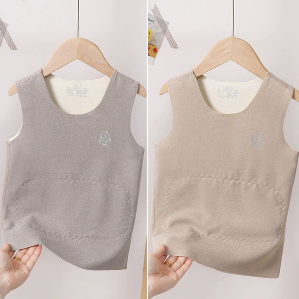 Group-Patch vest) Gray+coffee