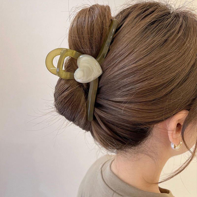 34#프루츠 그린화이트 하트 (13cm)..