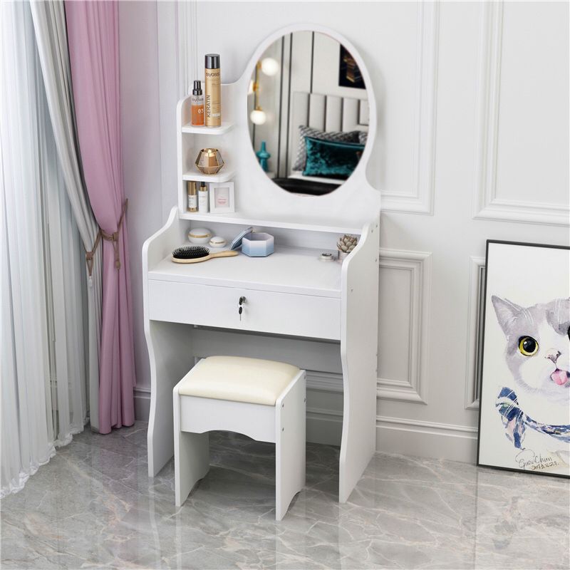Tocador Mesa 918 dormitorio pequeño apartamento de almacenamiento mesa de maquillaje con luces Comercio exterior transfronterizo