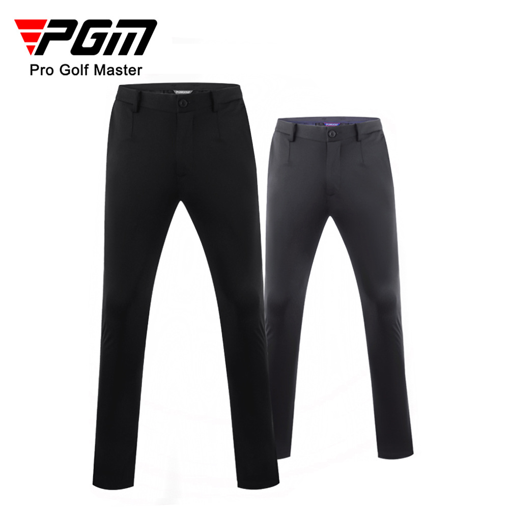 Quần golf nam dài PGM co giãn cao mùa xuân hè — KUZ066 màu xám, KUZ066 màu xanh hải quân, KUZ066 màu đen, KUZ066 màu trắng