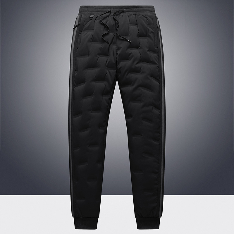 Factory direct batch of new down pants men's youth casual down pants thickened necking warm down cotton men's pants Factory direct batch of new down pants men's youth casual down pants thickened necking warm down cotton men's pants