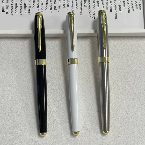 Hot Selling Metal Gel Pen Black Business Advertising Gift Pen High-End Ball Pen Heavy Feel Signature Pen