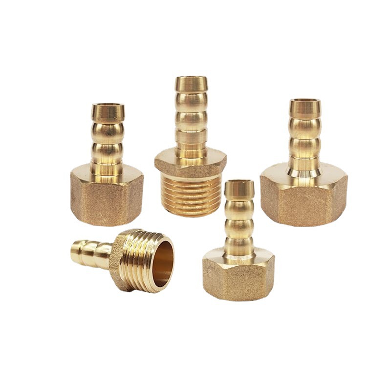 All copper pagoda connector 4 points 6 points internal and external wire Green adapter fittings gas hose natural gas gas connector