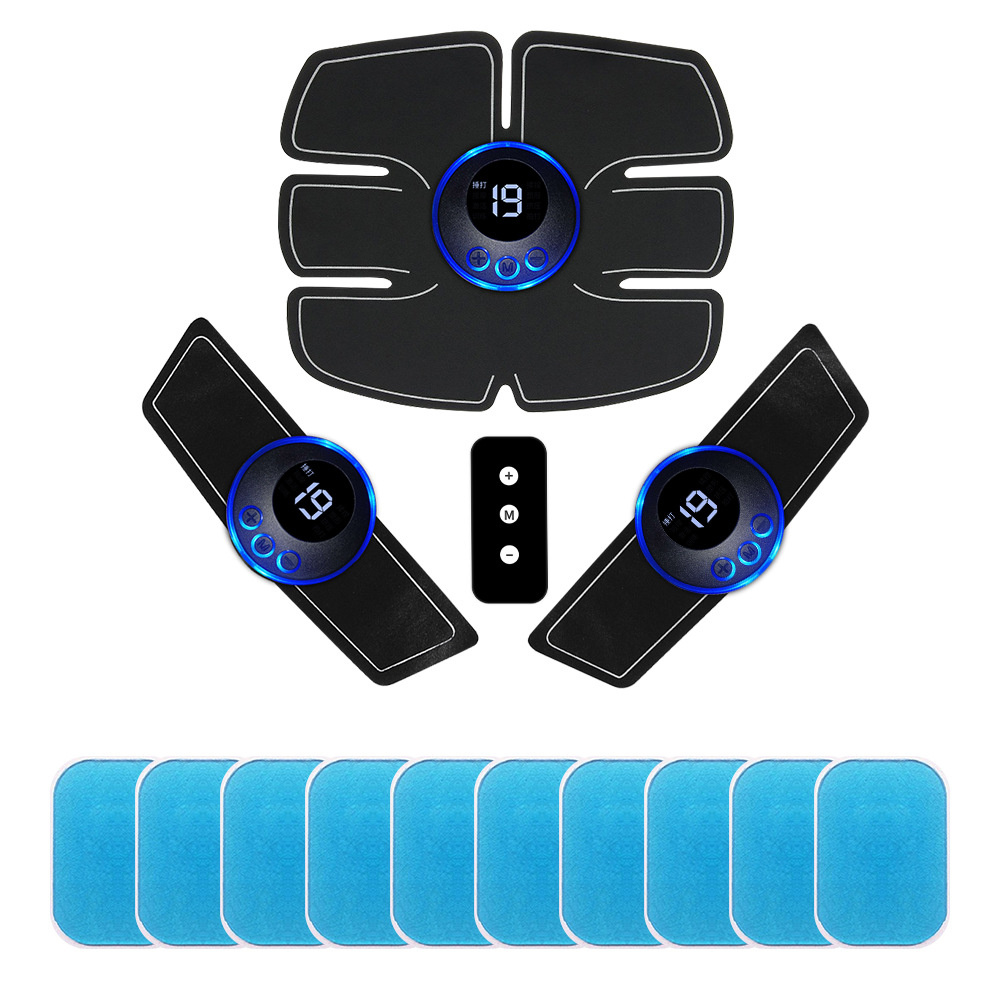 Entrenador abdominal EMS inteligente transfronterizo 6 entrenador de músculos abdominales deportes en casa máquina de sacudida de grasa equipo de fitness perezoso pegatinas de músculos abdominales