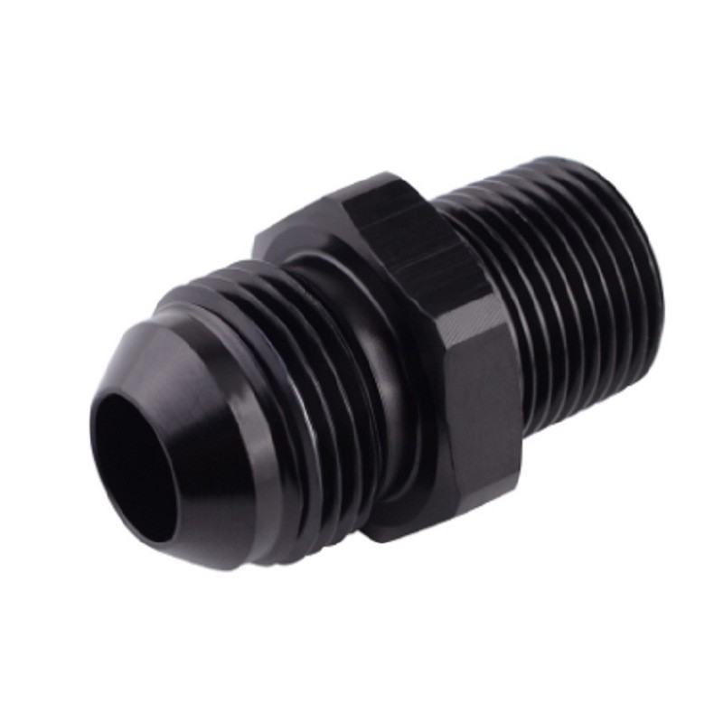Adaptador de convertidor de enfriador de aceite de caja de cambios de automóvil modificado Accesorios de adaptador de bomba de combustible roscado de aluminio AN a NPT