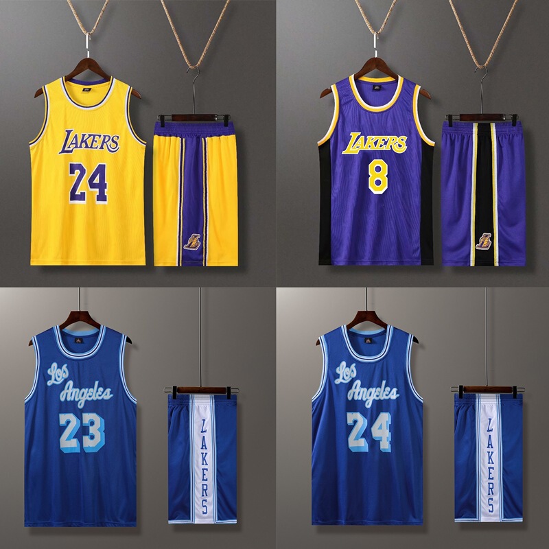 Factory wholesale Lakke KB Jersey basketball suit Heat game training camp team uniform summer sports suit Factory wholesale Lakke KB Jersey basketball suit Heat game training camp team uniform summer sports suit