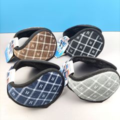 Wholesale winter trendy warm earmuffs for men and women, thickened plush back-worn earmuffs, winter cold-proof earbags