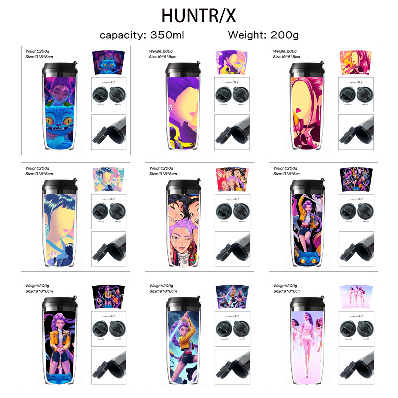 Huntress of the Demons water cup anime merchandise double-layer insulated cup for men and women sports water bottle drinking cup tea cup