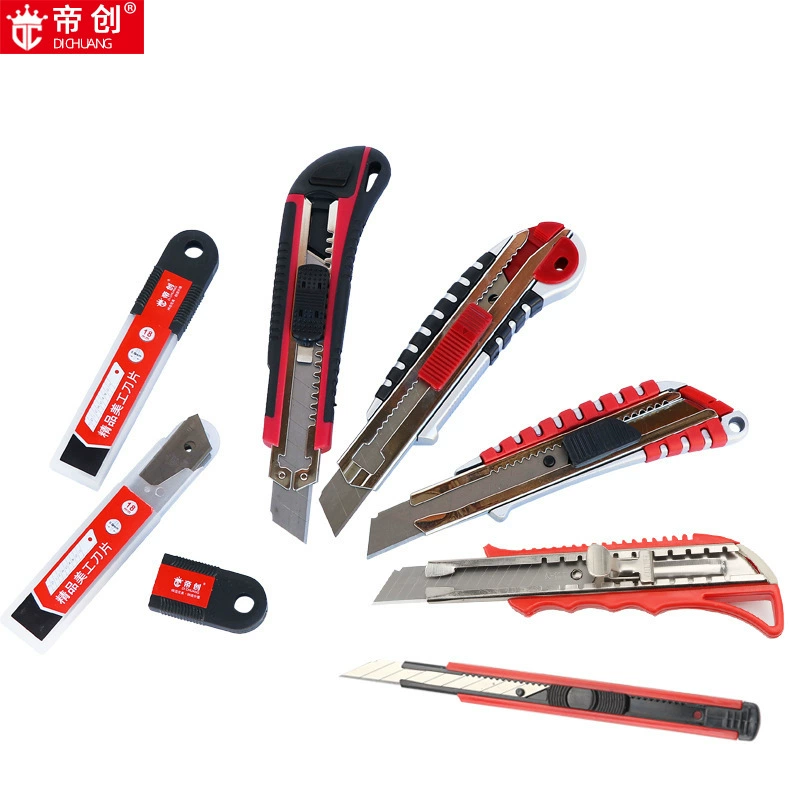 Нож универсальный Dichuang, канцелярский нож, резак для бумаги, нож для обоев, декоративные офисные принадлежности, открывалка для посылок, товары для уличных торговцев