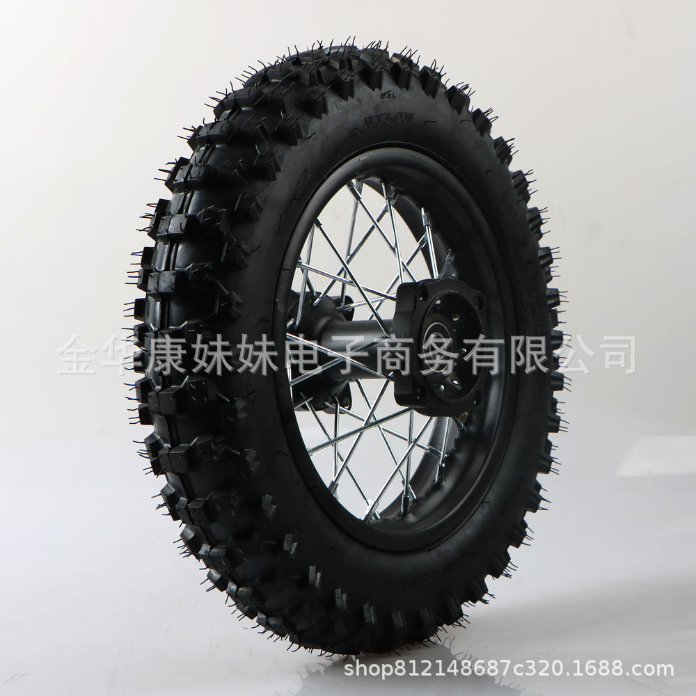 10inch Rear wheel rim assembly 80/100-10 3.00-10 tire inner tube 10inch rear