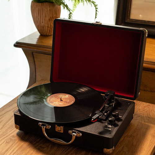 Wholesale Integrated Retro Bluetooth Vinyl Record Player Portable Handheld Multifunction Turntable