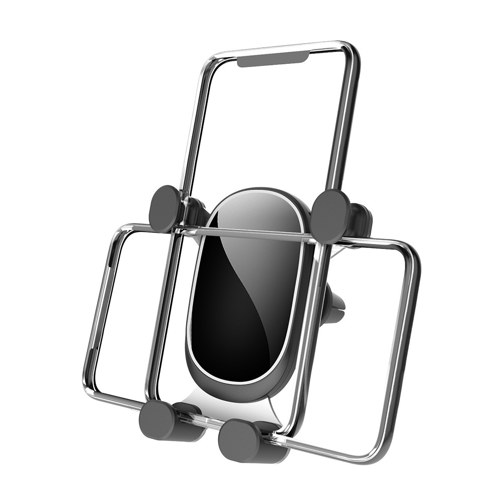 Soporte de teléfono móvil de coche de pantalla horizontal y vertical Detección de gravedad salida de aire metal universal soporte de navegación de coche suministros de coche