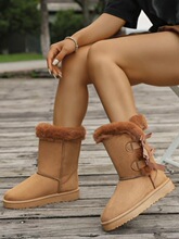 W 76625 Warm Bow Snow Boots ������ѩ��ѥ ŷ������羳����ѷ