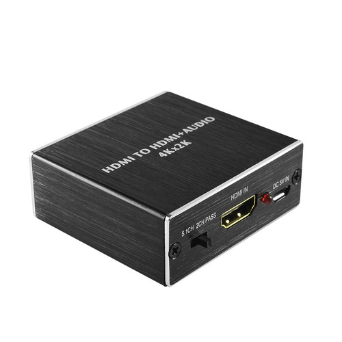 Optical fiber+3.5 audio 4K*2K5.1 HDMITOHDMI+AUDIO HDMI audio splitter cross-border exclusive supply