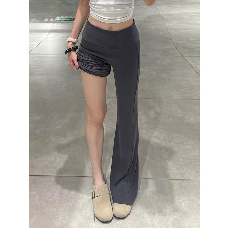 Lulu Flared Pants for Women, Summer Thin Style, Petite American Style, Stylish, Slimming, Sports Yoga Flared Sweatpants