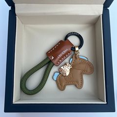 すぐに金持ちになる牛革クリエイティブ絶妙なシンプルなカップルギフトかわいいバッグペンダント車のキーチェーンキーチェーン