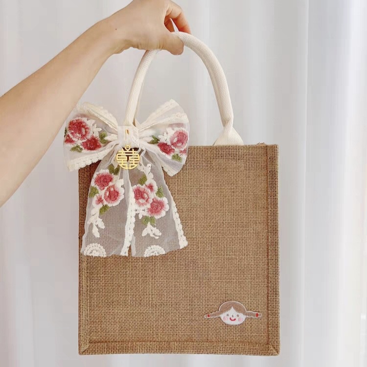 24_26_13 double-sided linen (comes with ribbon for girls)