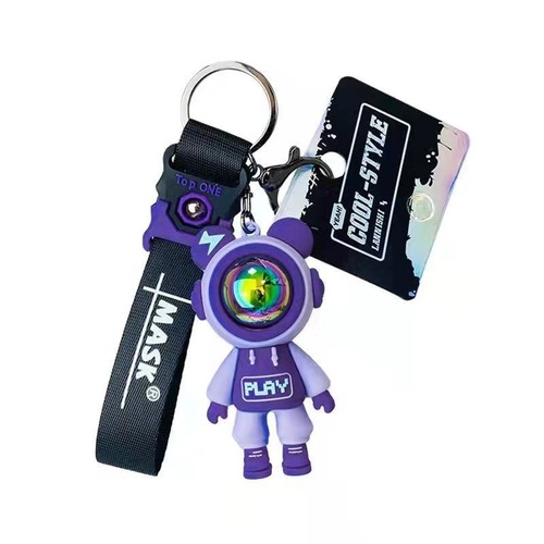 Lightning Bear Keychain Personal Fashion Cartoon Unisex Car Ornament Schoolbag Hook Decor Small Gift