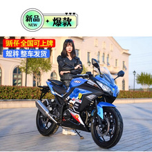 工厂直销小忍者高速电动摩托车重机车大功率电喷机车地平线趴赛车