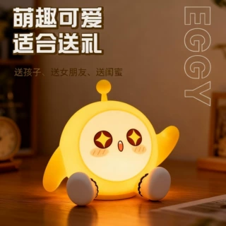 跨境熊猫硅胶拍拍小夜灯婴儿夜间喂奶卧室护眼床头灯睡眠灯台灯灯