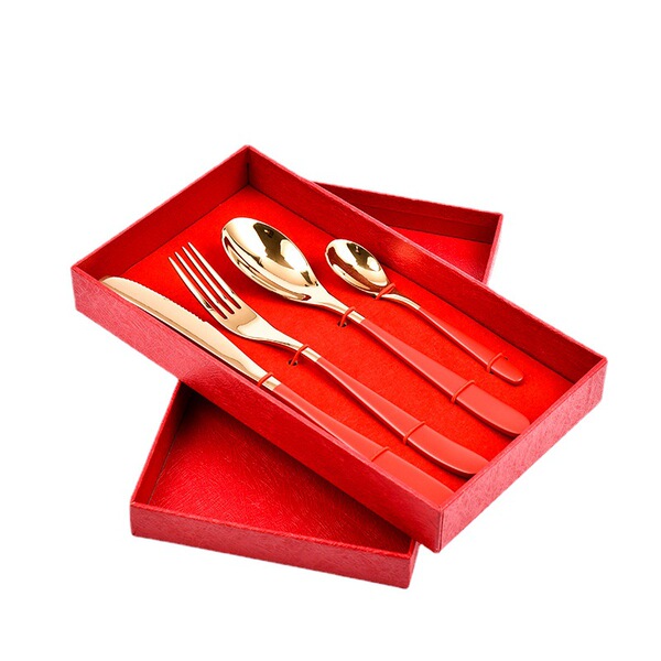 golden matte tableware stainless steel for home use