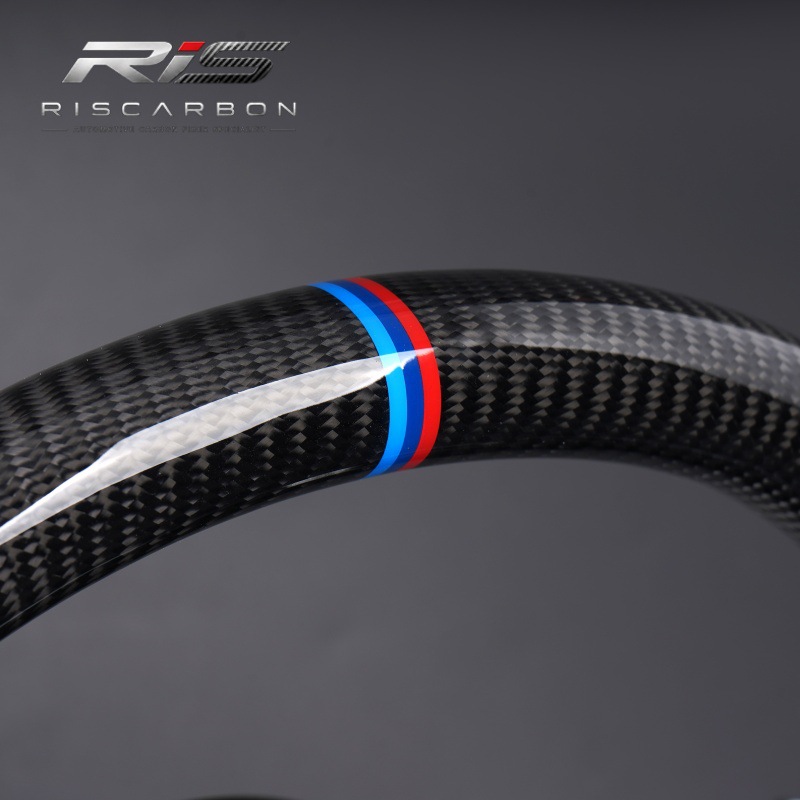 Carbon fiber steering wheel compatible with BMW color lines E70E71E87E90E81 E82 E91E81E82E87E88