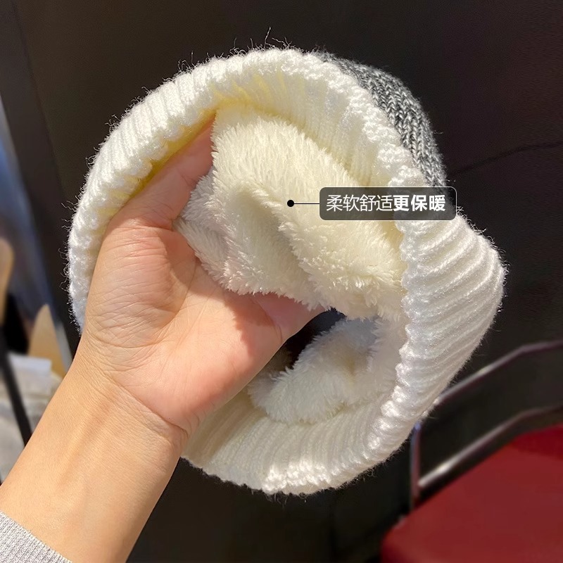 冷帽子男秋冬天韩版潮保暖针织帽日系百搭加绒护耳毛线帽女包头帽|undefined
