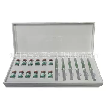 Beauty salon sponge microneedle set box 6 times bone needle acne spot skin lightening acne small green film facial seaweed microcrystalline set box - ShopShipShake