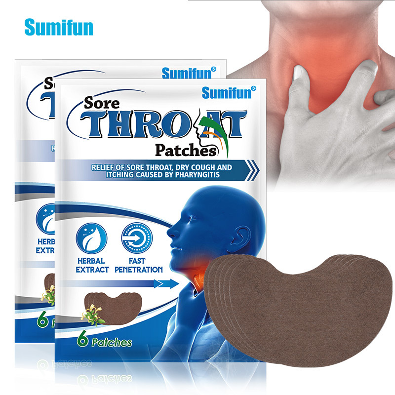 Plâtre, patch plat pour douleur pharyngée Sumifun, patch pour points d'acupuncture K13101_voghion.com