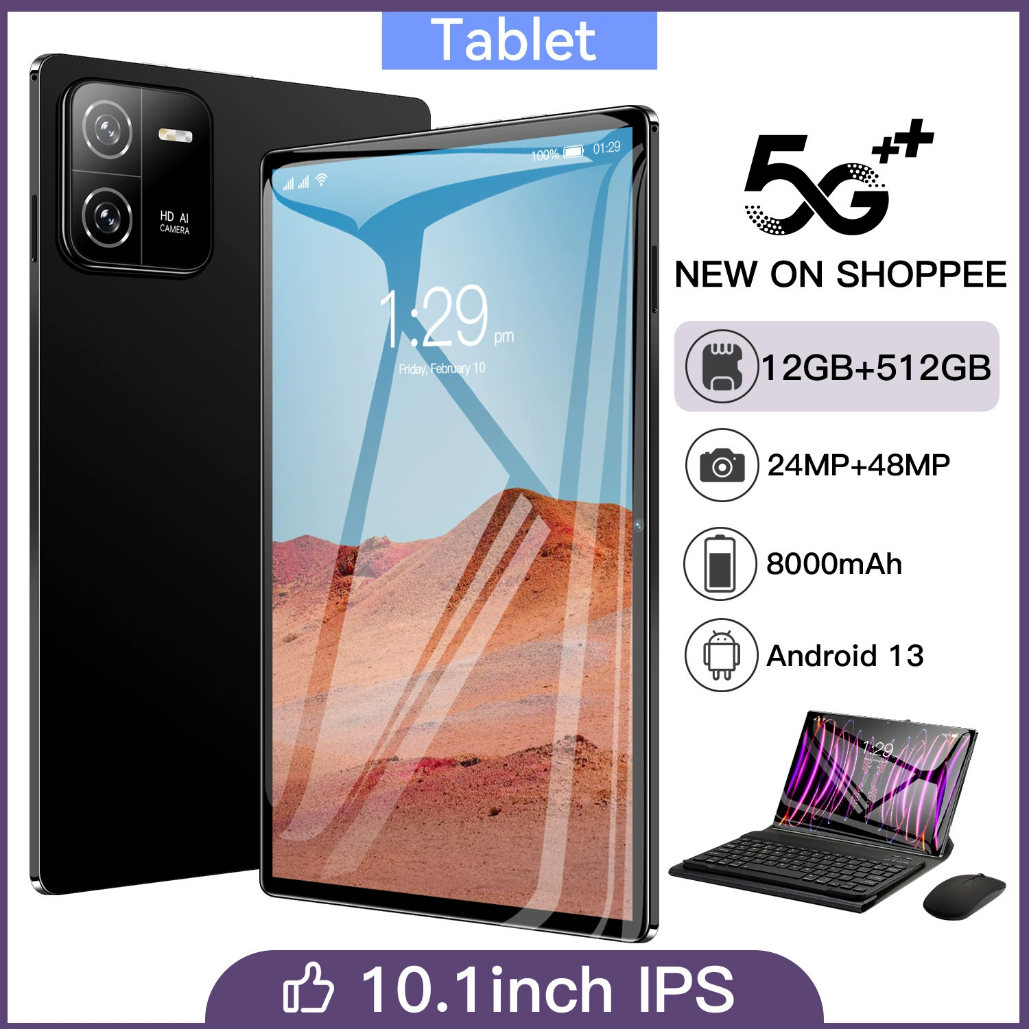 Трансграничная точка доступа Android HD внешняя торговля 10,1-дюймовый планшет Bluetooth Google Store умный планшет