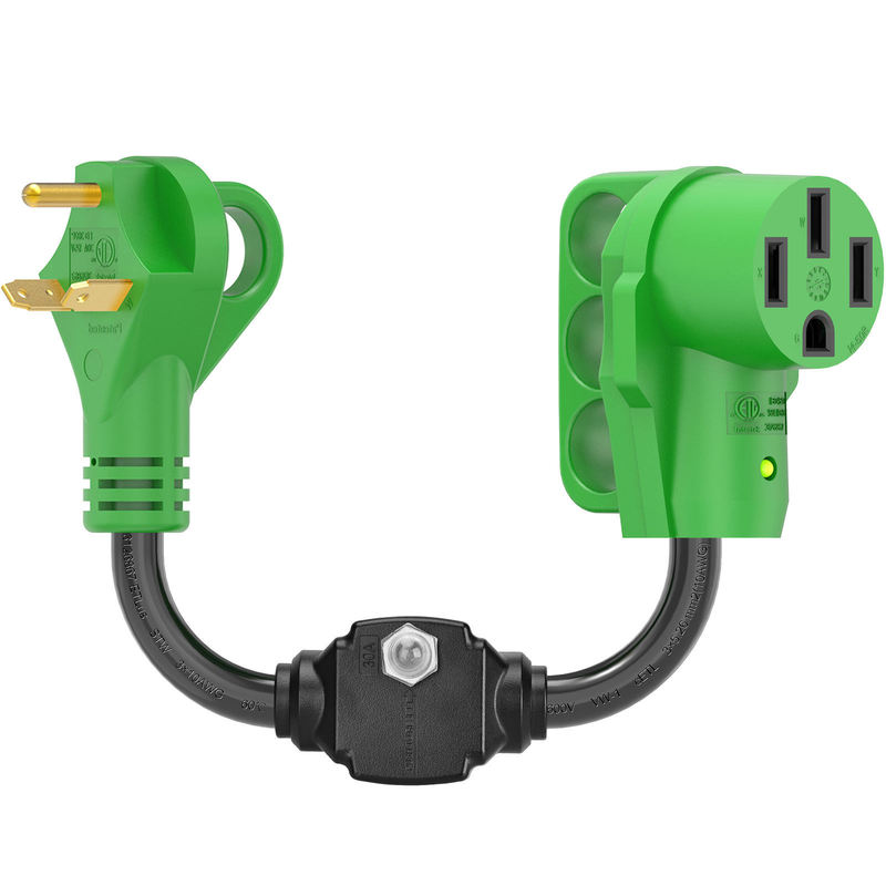 Overload Protector Us Plug 30 Amp to 50 Amp Rv Adapter Cord with Circuit Breaker