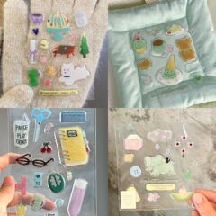 Xiaohongshu ins 同じかわいいクマと象のゼリーステッカー高価値 diy 携帯電話コンピュータハンドブック Guka ステッカー