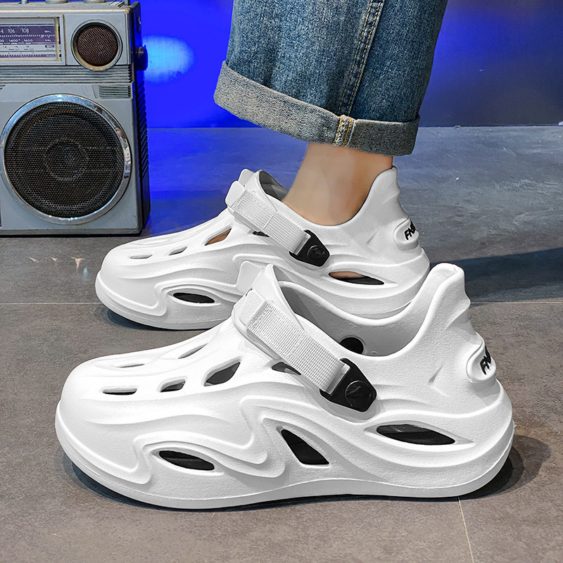 Zapatos para parejas de verano 2025 zapatillas de cabeza de mierda antideslizante para usar sandalias deportivas de coco de playa