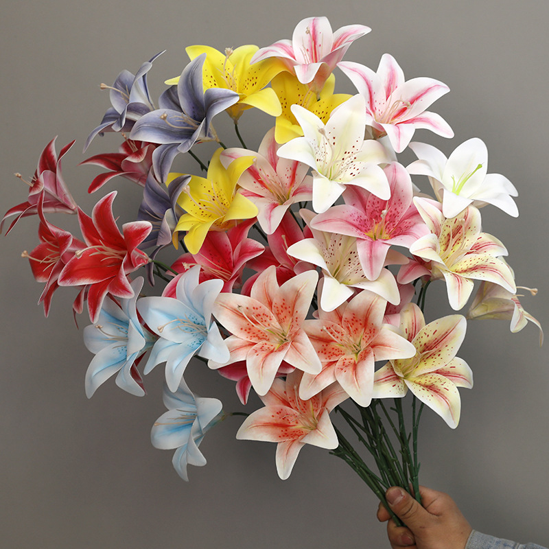 3D Lily Simulation Flower Film Affairs Sentence Lily Flower…