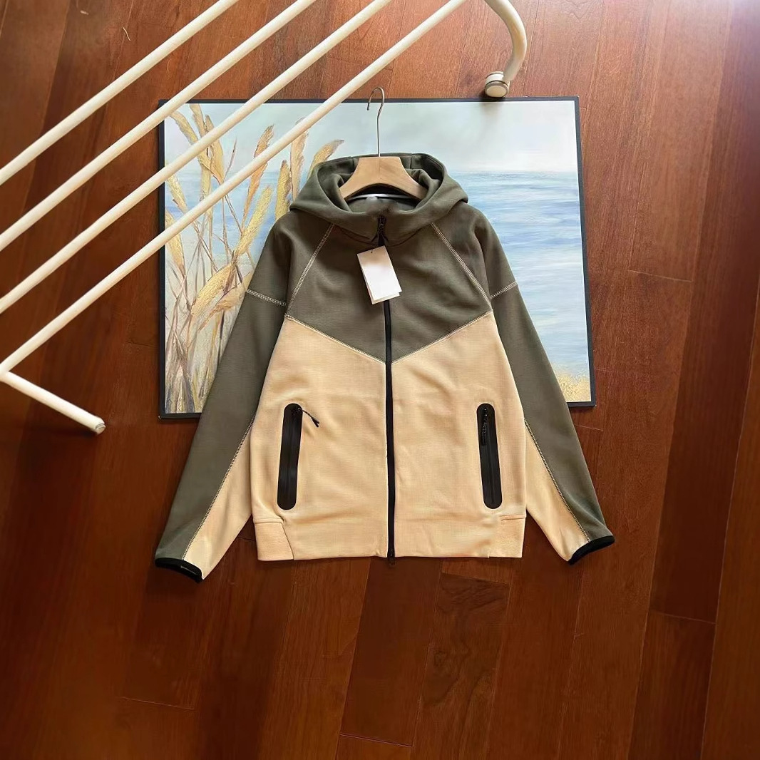 Chaqueta deportiva casual de algodón de capa de aire para hombre transfronterizo, traje de pantalones casuales 922-002 cardigan con capucha