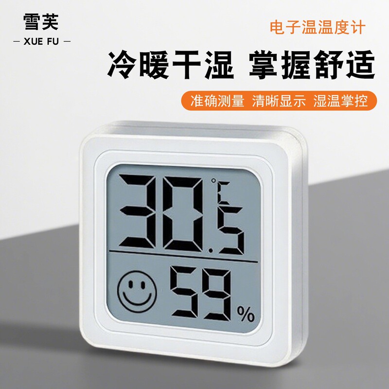 Household hygrometer bedroom indoor mini portable humidity digital electronic temperature detection meter Amazon wholesale