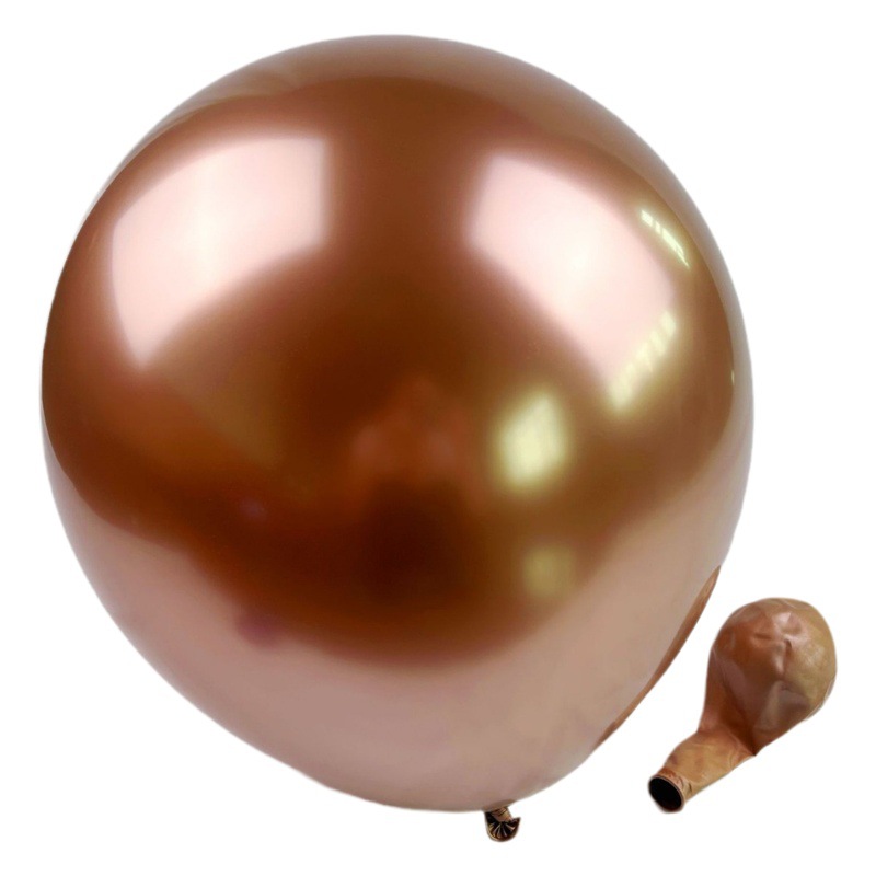 Globo grande de 18 pulgadas, globo de metal, decoración de cumpleaños, decoración de fiesta, decoración de sala de bodas, globo de cromo metálico