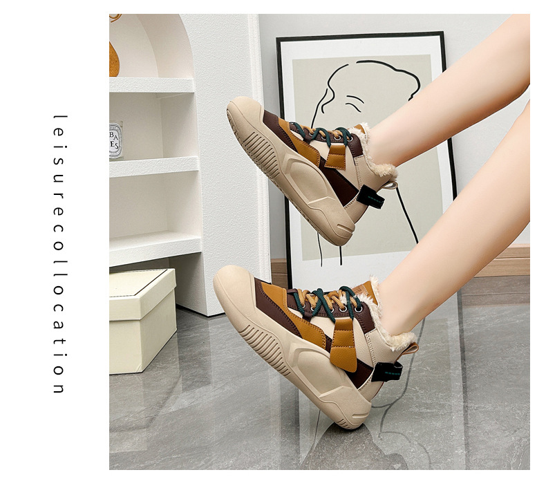 Stivaletti donna alti invernali caldi con piattaforma sneaker_voghion.com