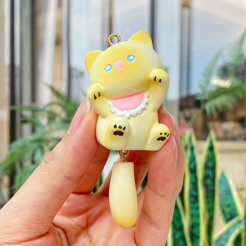 可爱元气猫猫毛球钥匙扣毛茸茸暹罗猫咪挂件毛绒挂饰精致饰品礼品|undefined