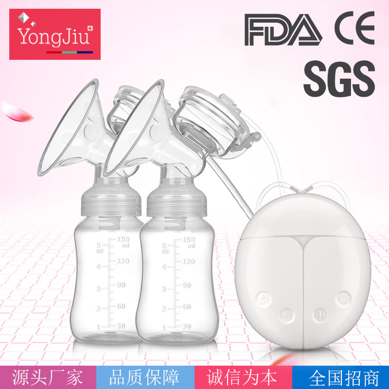 咏玖智能双边电动吸奶器吸力大静音舒适自动吸乳器挤奶器FDA CE