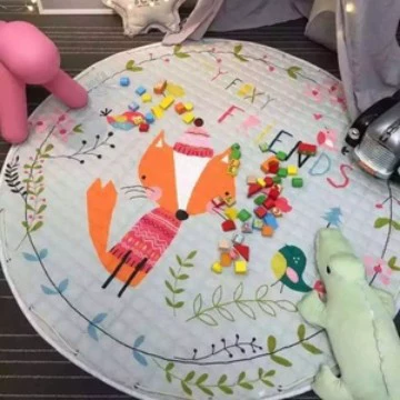 Ins Cotton Car Storage Mat Avtomobil döşəmə paspasları - little-fox-15-m-diameter-round-storage-mat